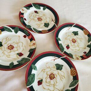 Tienshan Magnolia Salad Plates Set of 4